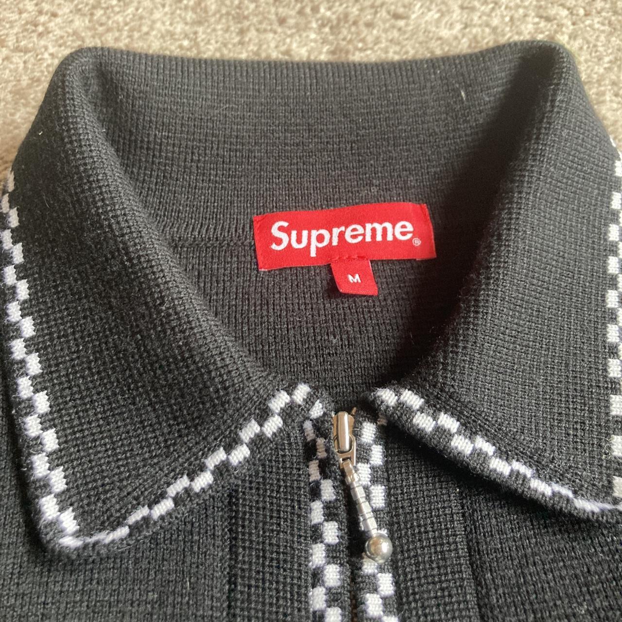 Supreme Checkerboard Zip Sweater Up