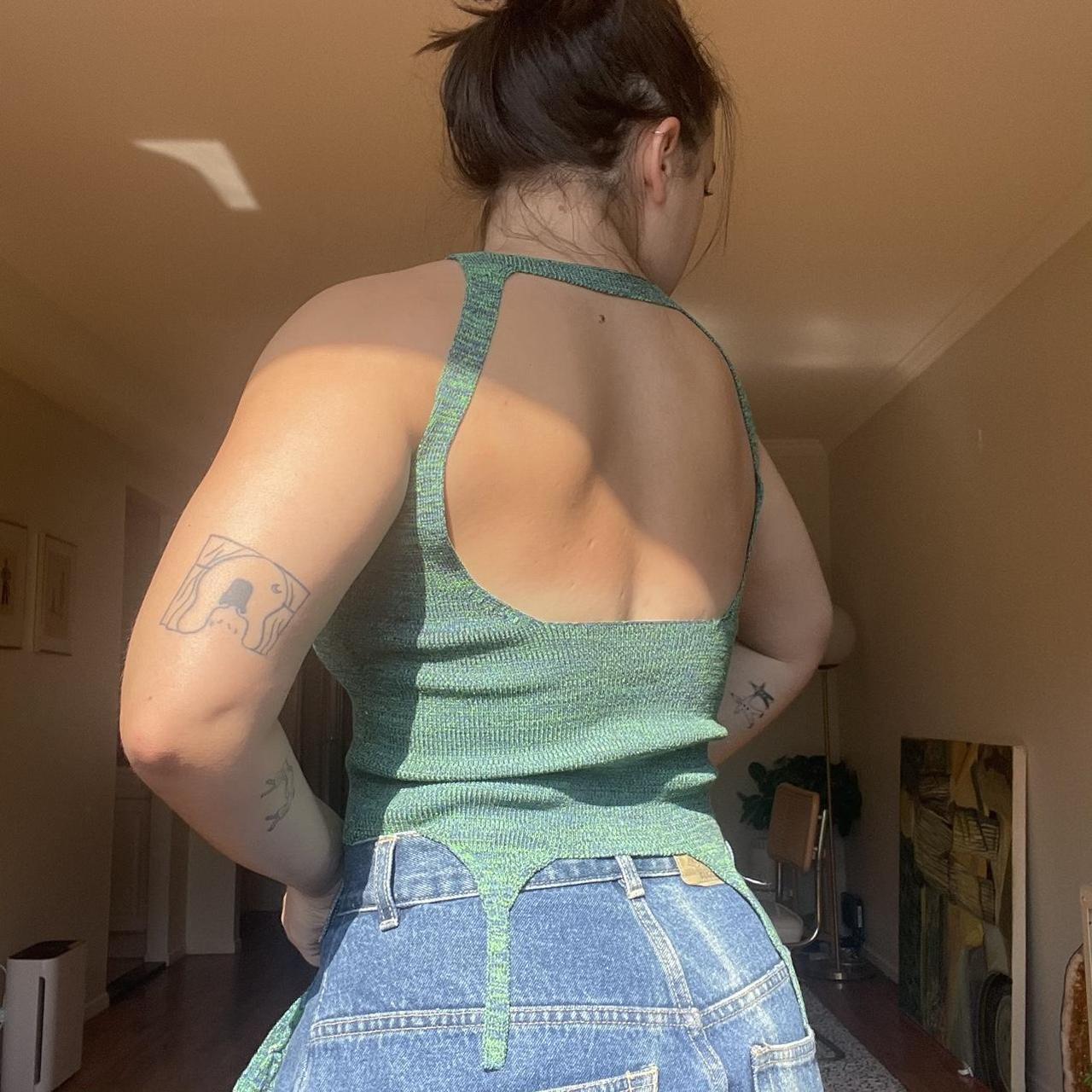 isa boulder ssense exclusive blue & green h hole - Depop