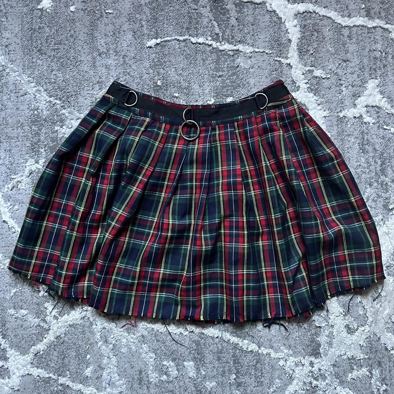 Current Mood Crimson Dress Code Plaid Skirt Size Depop 7694