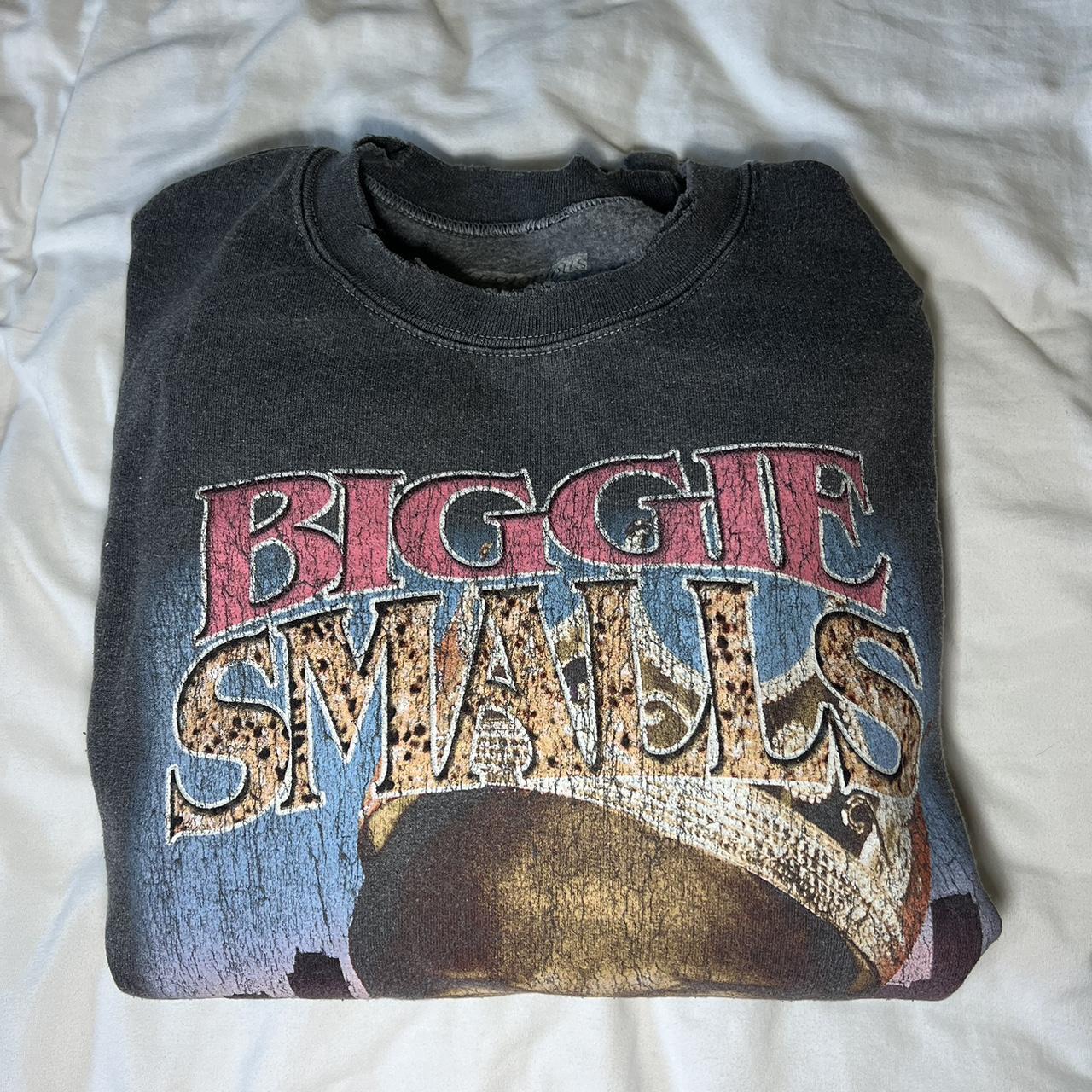 Gray vintage Urban Outfitters Biggie Smalls. Depop