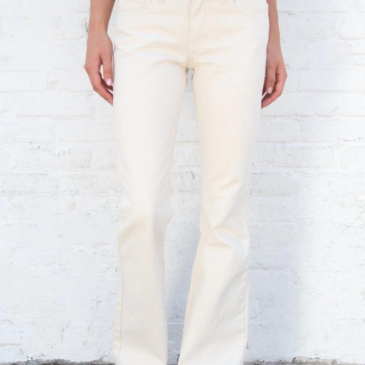 John Galt White Flare Pants