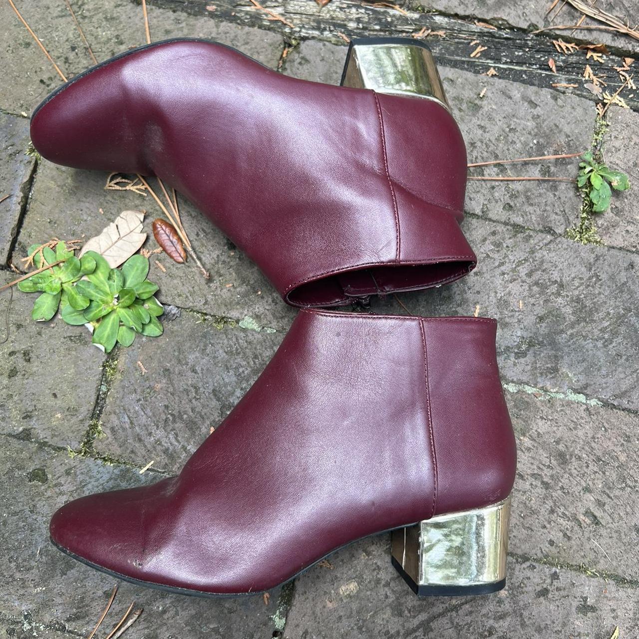 shoedazzle burgundy boots