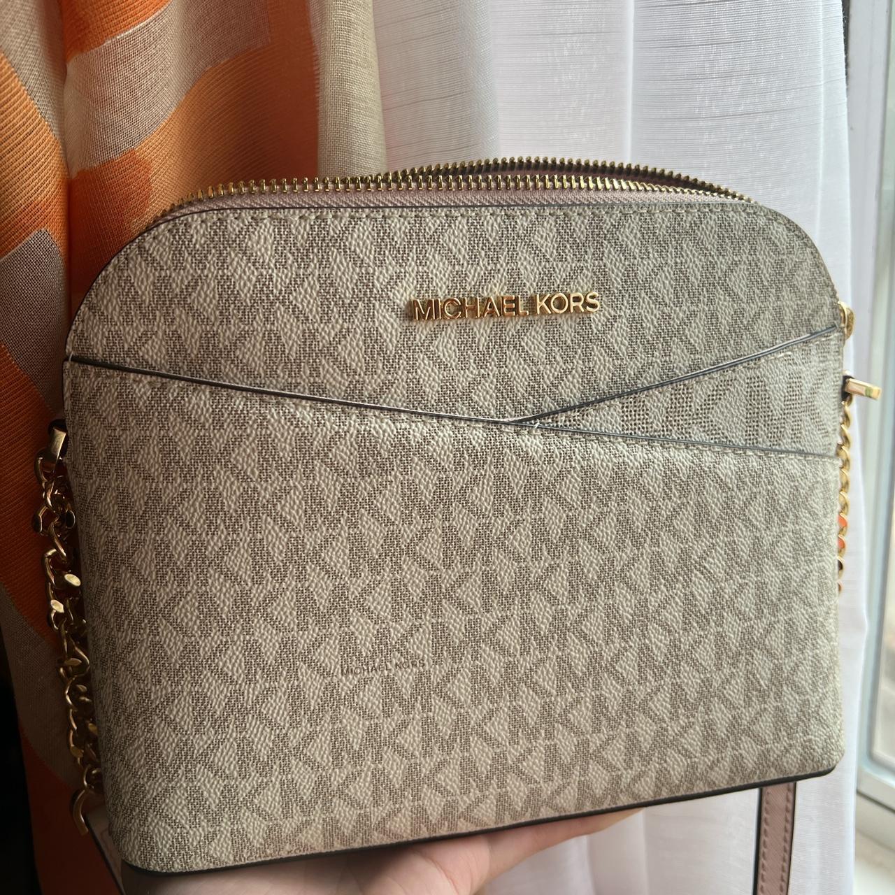 a gorgeous white Michael Kors medium crossbody bag Depop