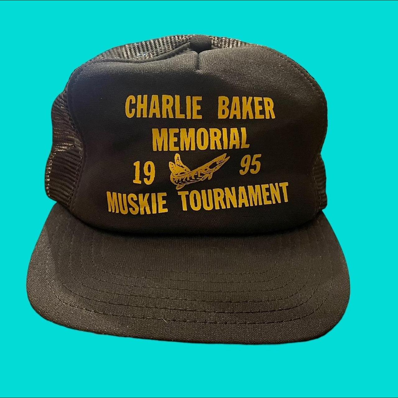 Vintage 1995 Musky Fishing Trucker Hat. Measures 9 - Depop