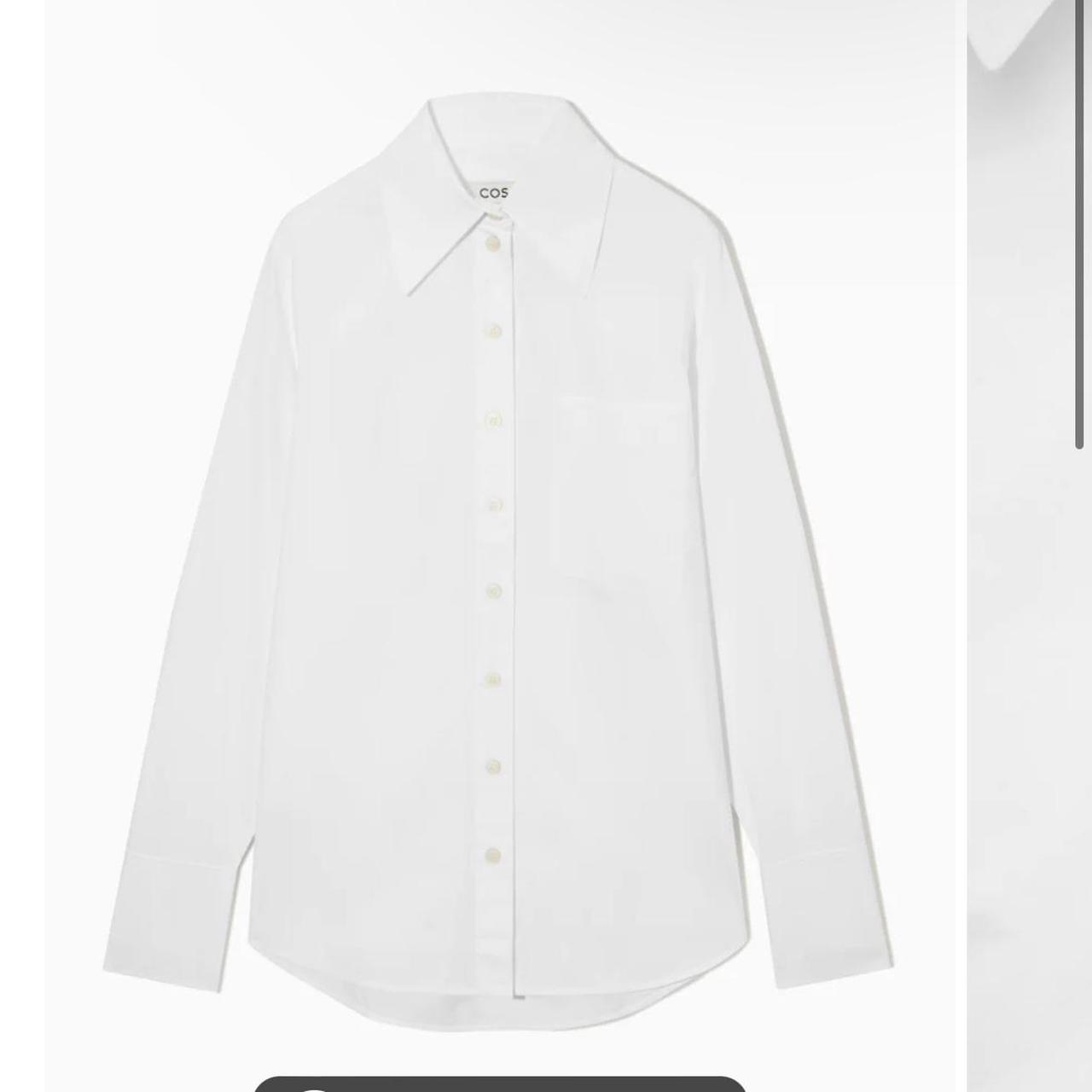 COS White Button Up Shirt Size 36 RRP 115 Tag... Depop