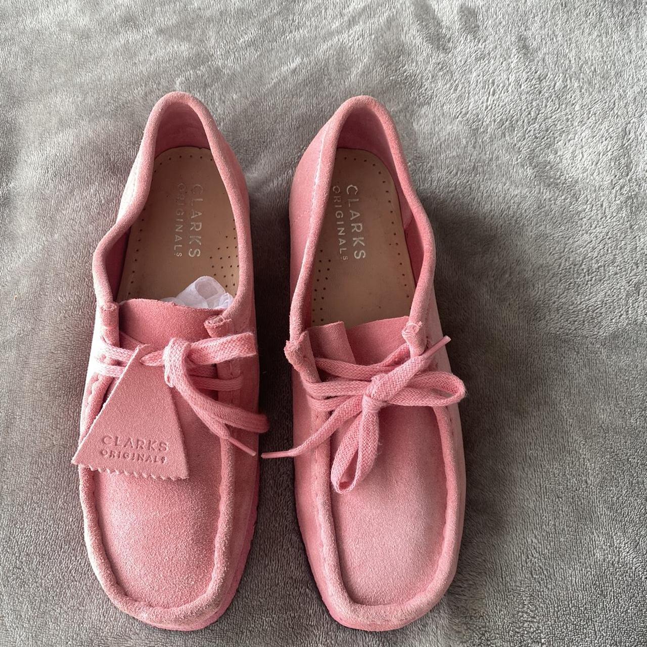 Clarks wallabees cheap womens pink