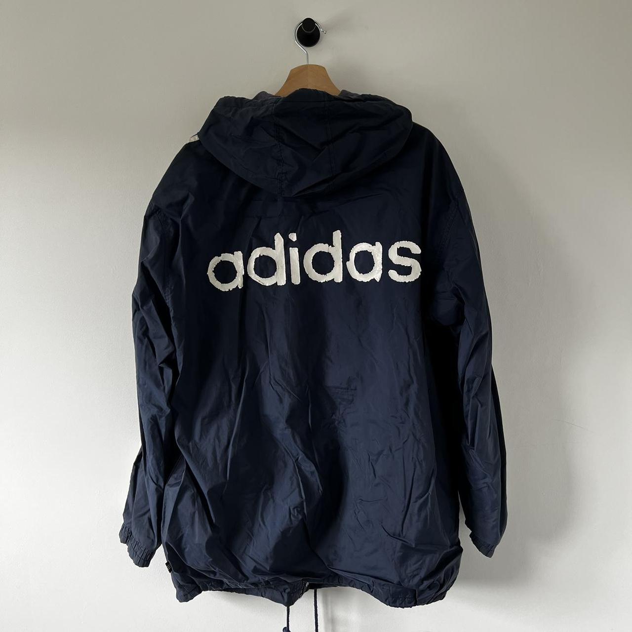 Adidas Leather Jacket Vintage Adidas Equipment | Depop