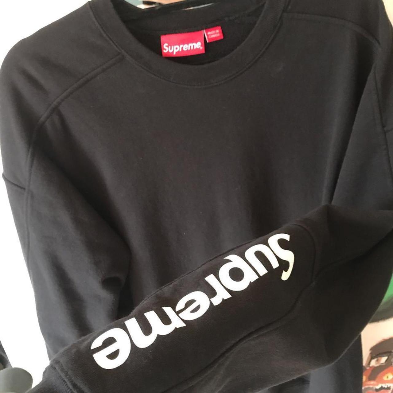 Supreme black formula crewneck S$19 9/10 condition,... - Depop