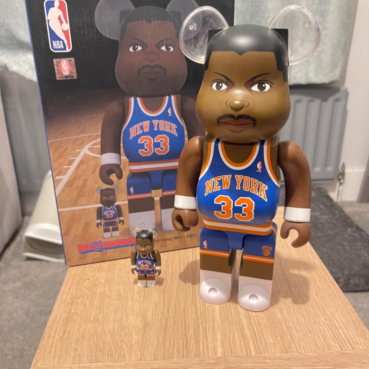 Patrick Ewing Bearbrick 400% and 100% In new... - Depop