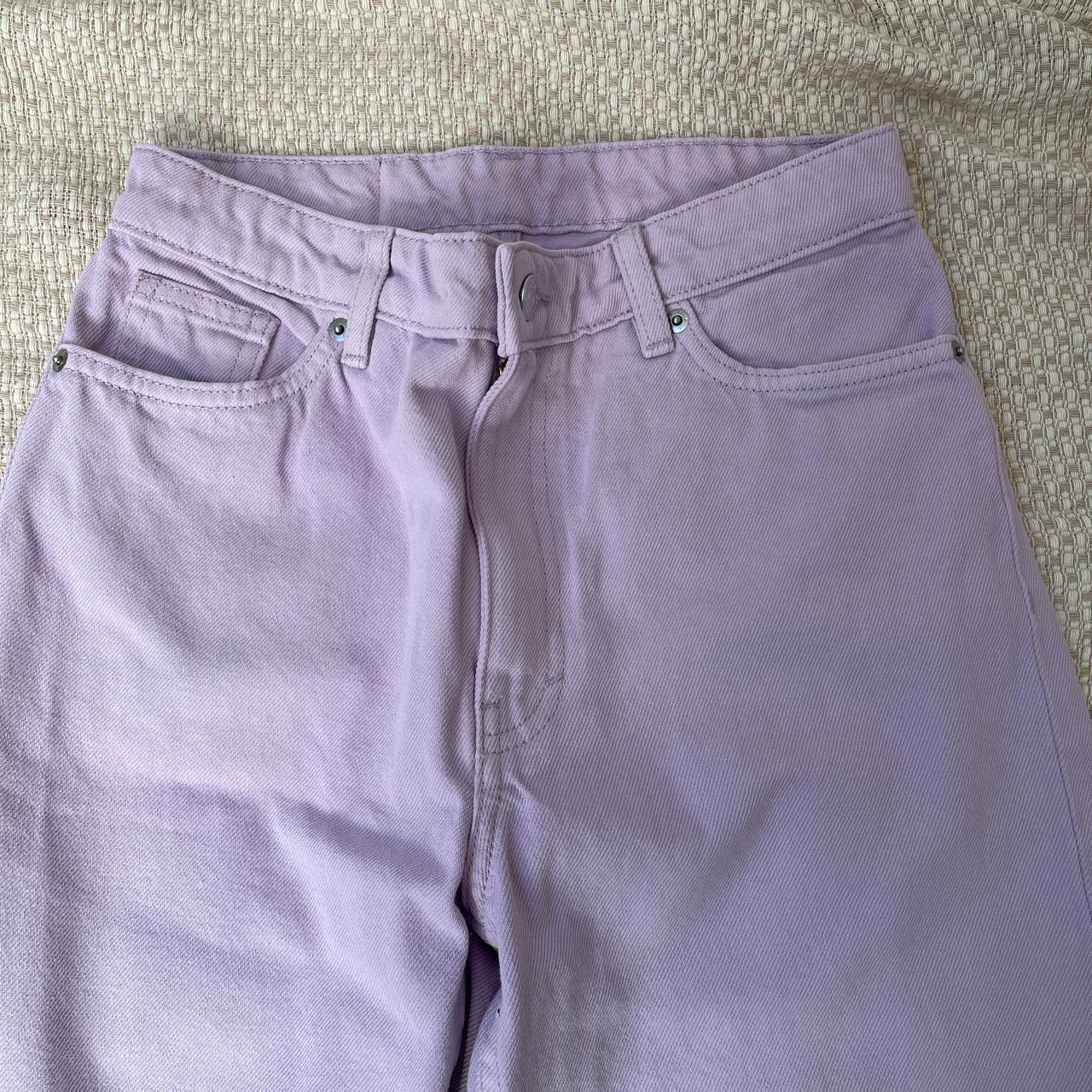 Monki Women's Purple Jeans | Depop