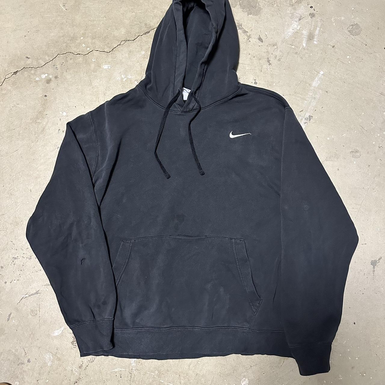 broken nike swoosh hoodie
