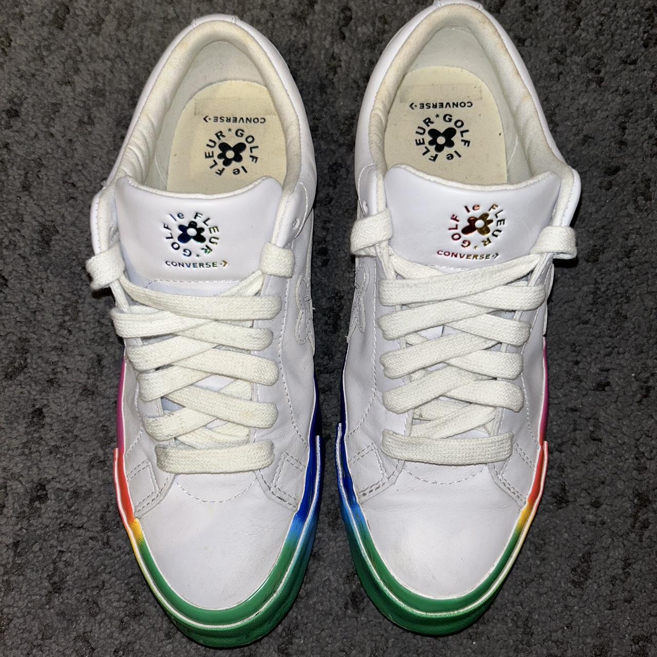 GOLF LE FLEUR X CONVERSE ONE STAR PRIDE LACES A