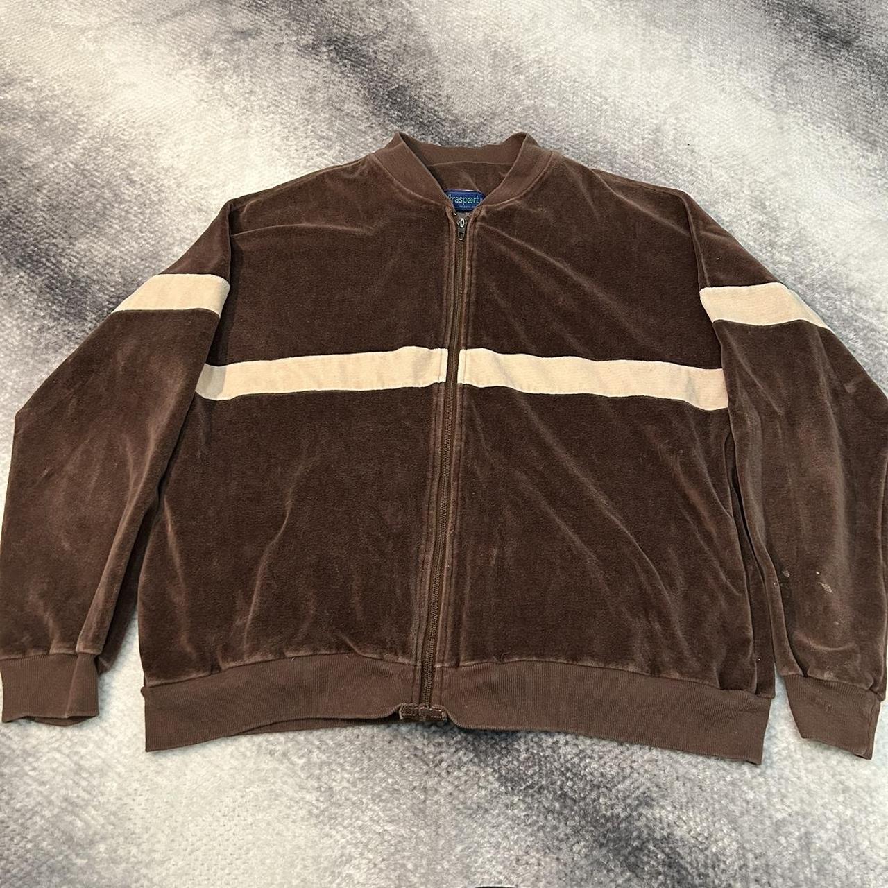 Vintage velour jacket Brand is ultra sport by Ruth... - Depop