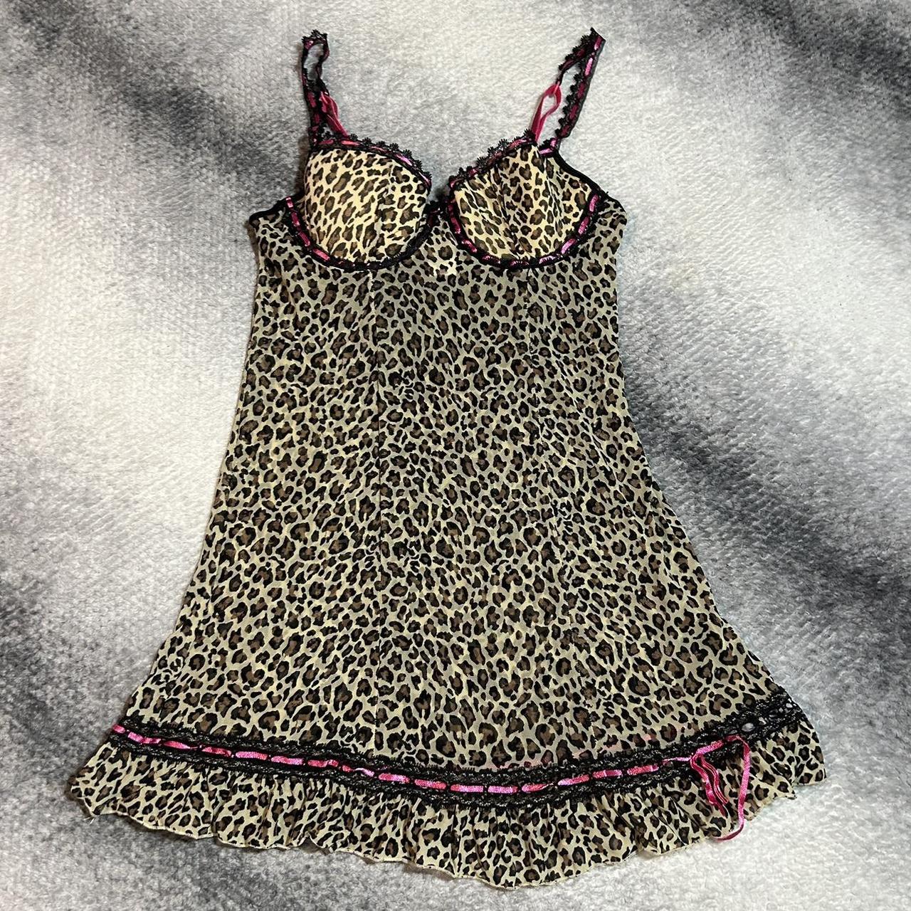 Rampage cheetah print lingerie mini dress In good... - Depop