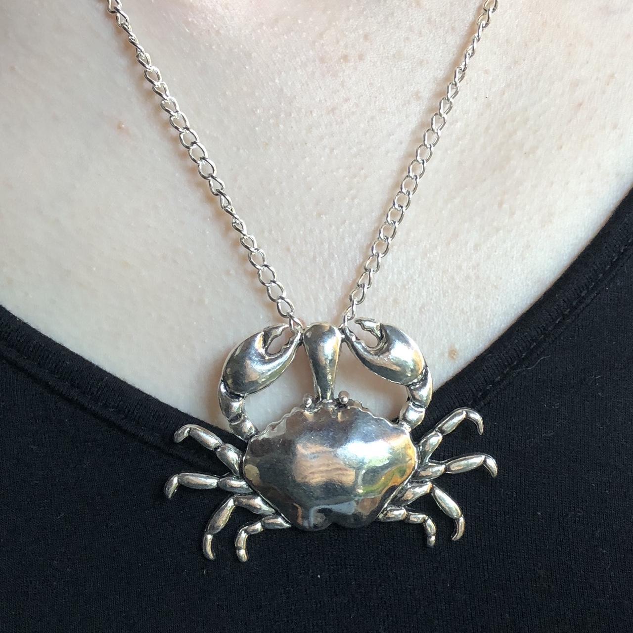 🦀 necklace Love this statement crab! Chain can be... Depop