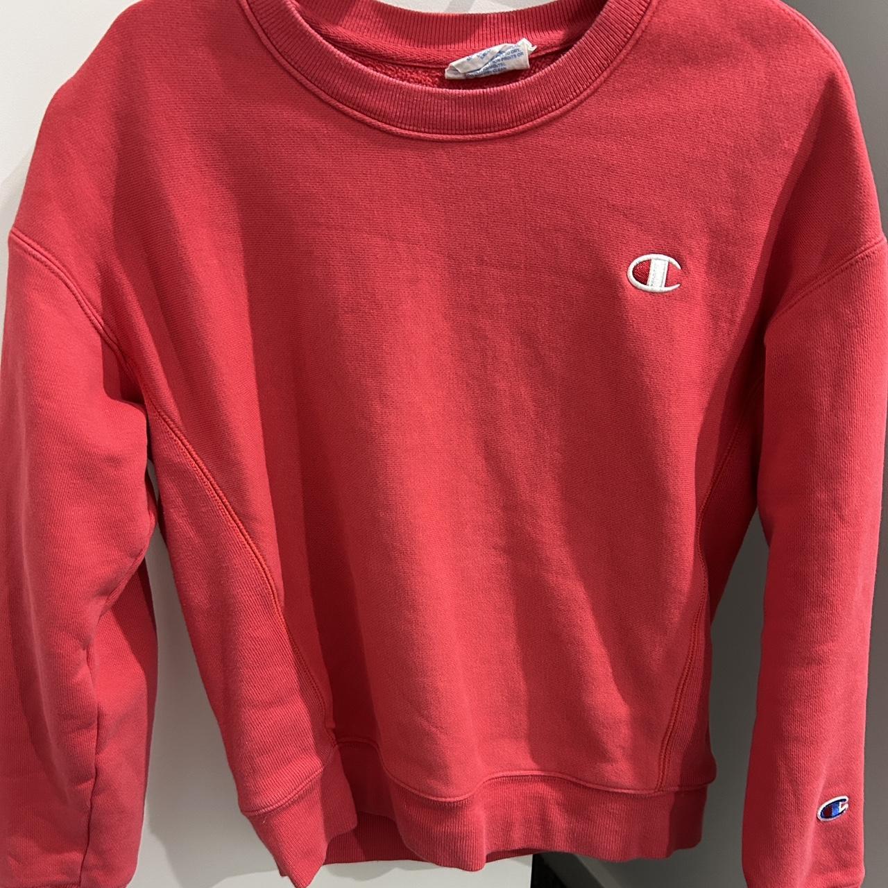 Champion reverse weave sweater red Worn but great... - Depop