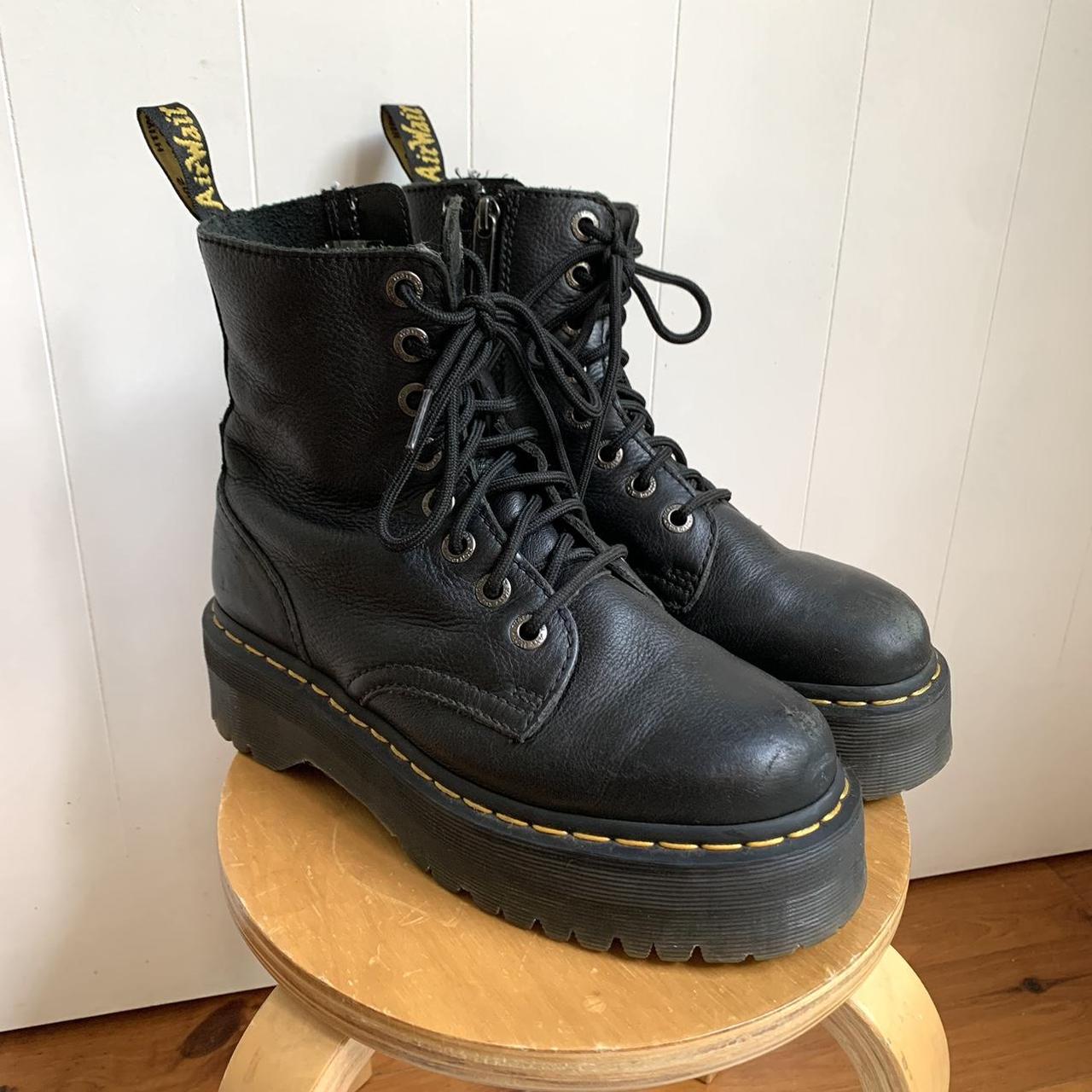 jadon leather platform boots