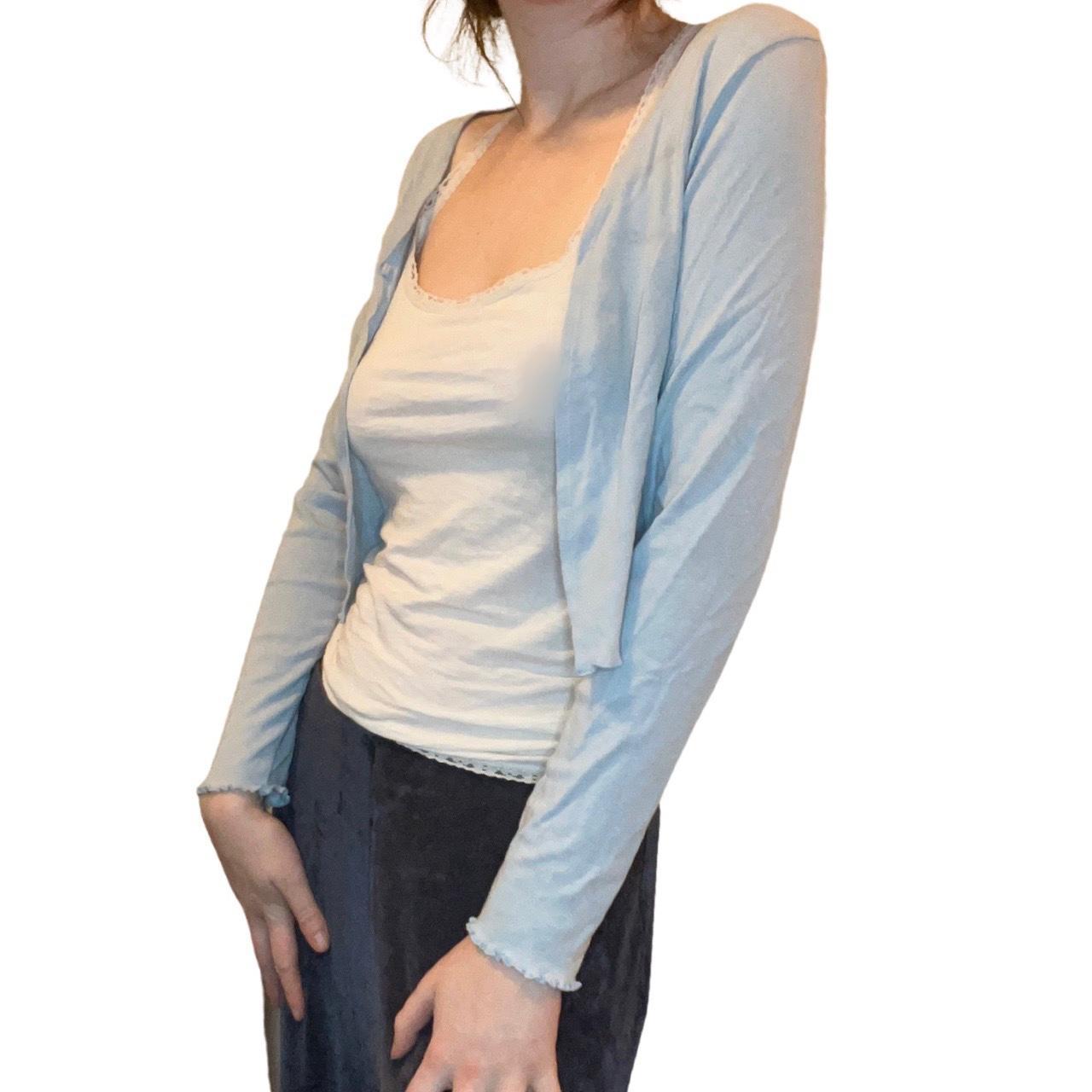 Women's Blue Cardigan Depop