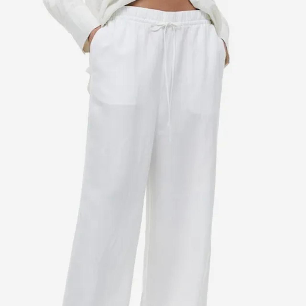 H M White Linen Pants Size XS NWT Read My Shop Depop h-m-white-linen-pants-size-xs-nwt-read-my-shop-depop