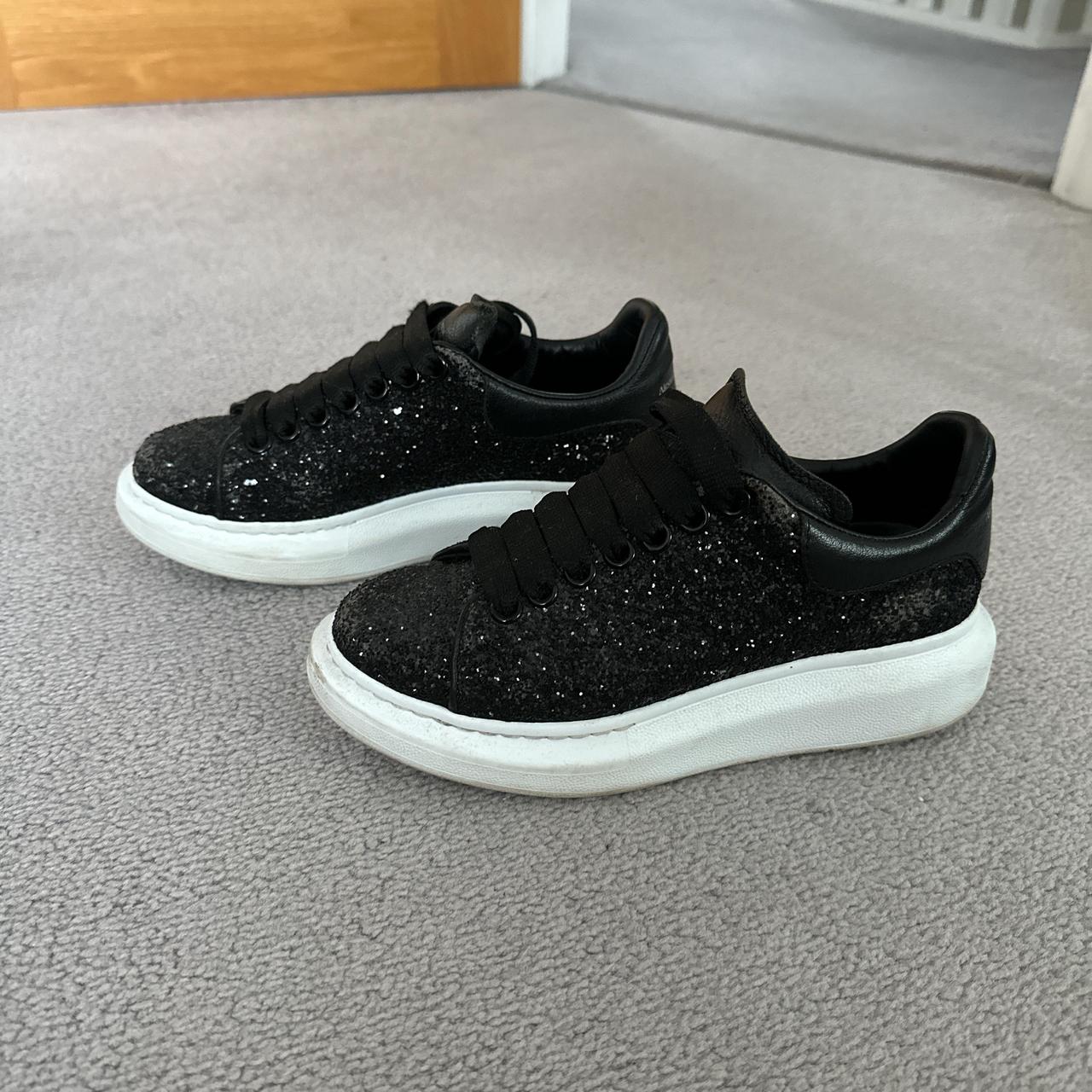 sparkly black alexander mcqueen's