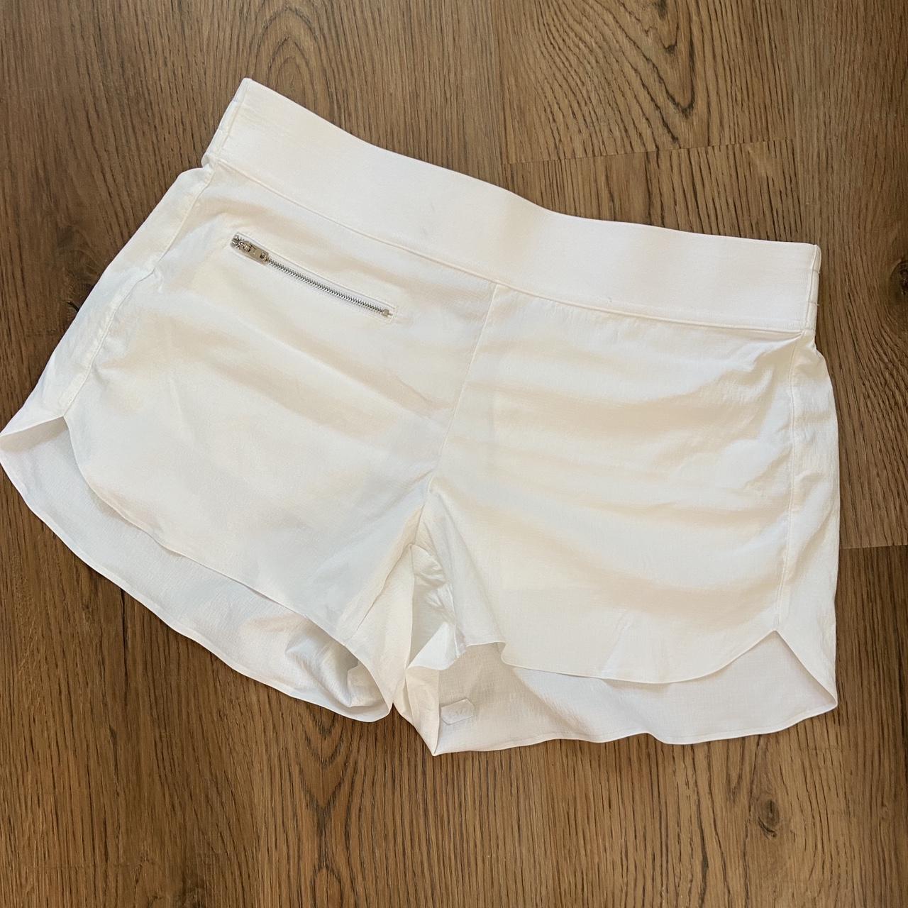 white athleta shorts - women’s size 6 - kind of see... - Depop