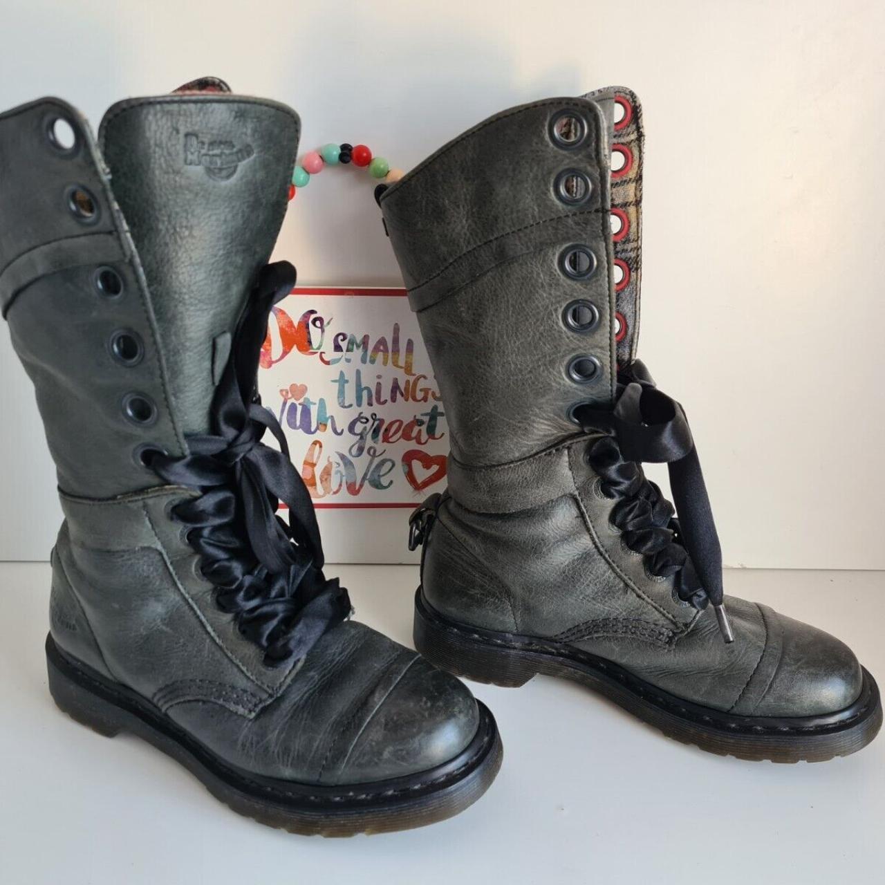 Dr Martens Aimilita Triumph tartan 1914 midcalf Depop