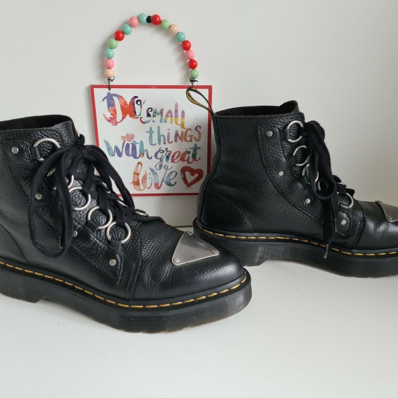 Dr Martens boots Farylle pointed toe exposed metal