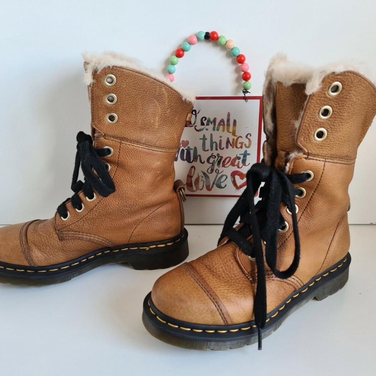 Aimilita fur outlet lined dr martens