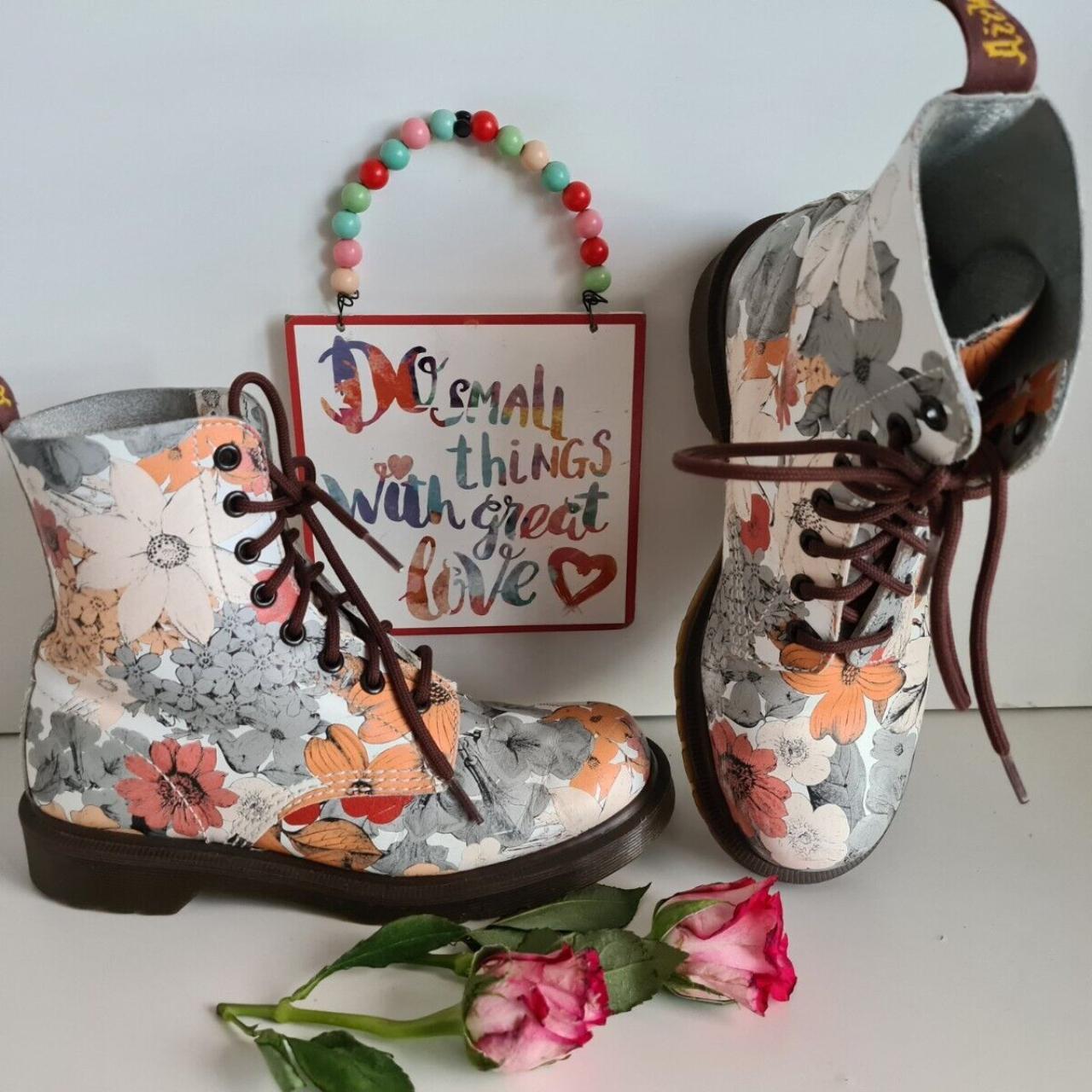 Dr Doc Martens 1460 pascal 8 hole floral sand sable. Depop