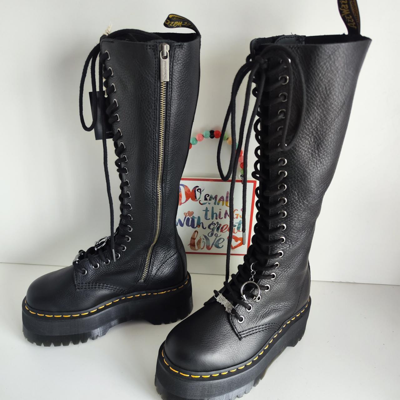 Dr MARTENS x Dolls Kill zip 20 eye boots knee high... Depop