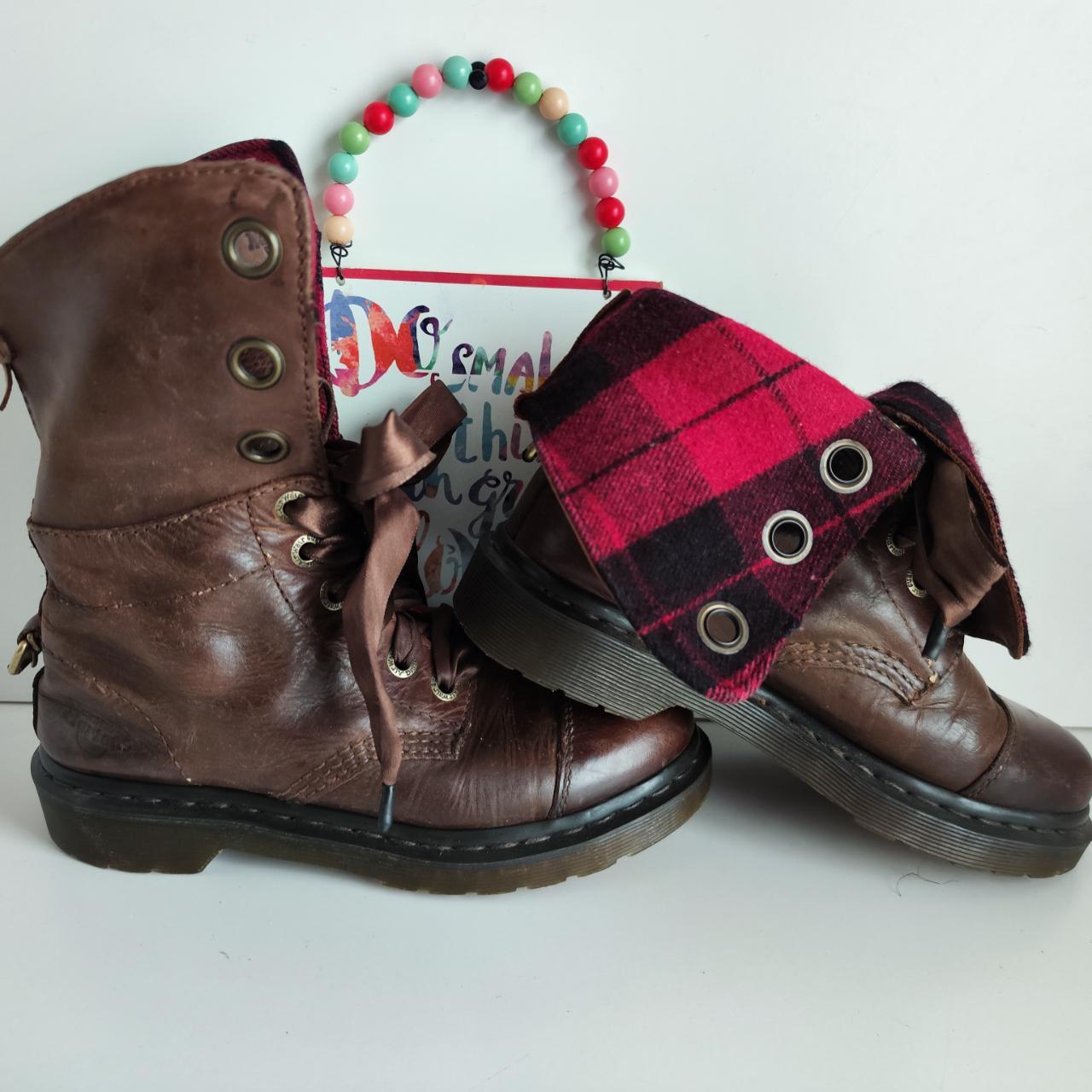 Doc martens sales tartan boots