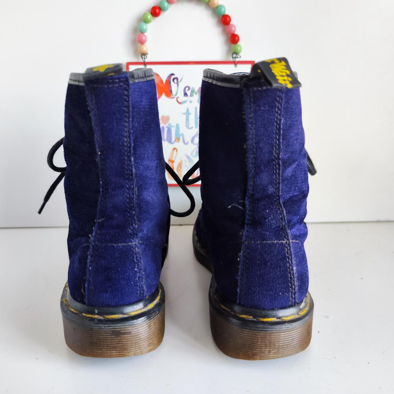 Dr Doc Martens 1460 hole velvet blue Depop