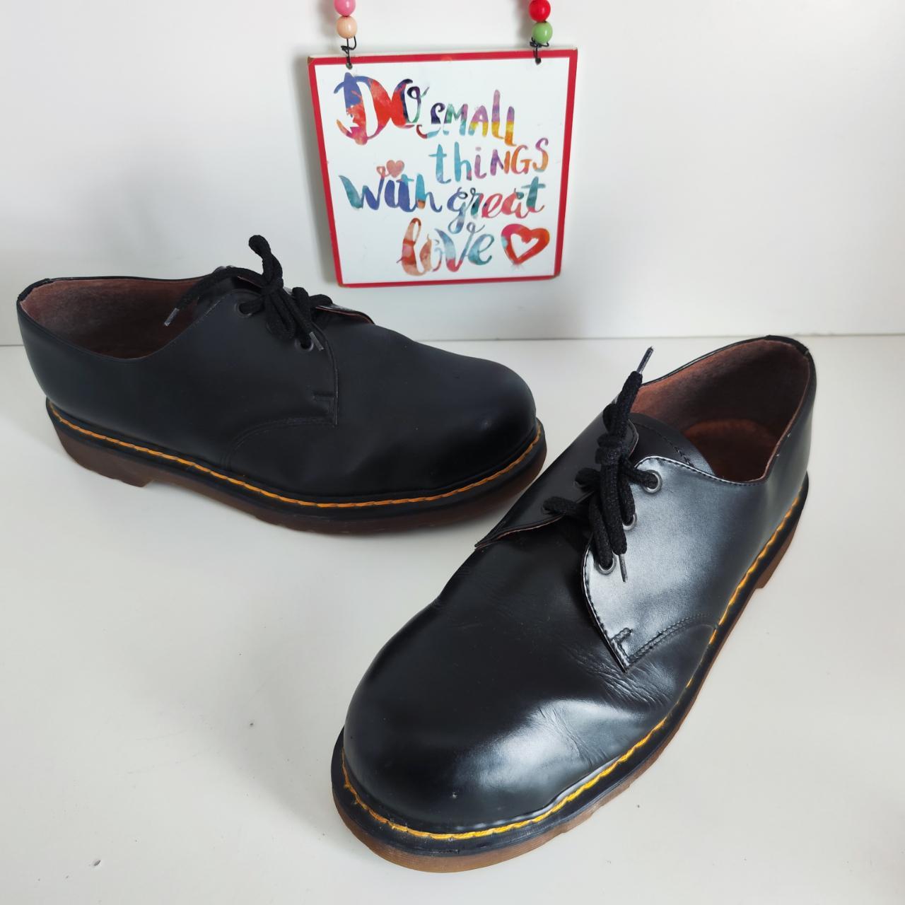 Dr Doc Martens 1461 black metal toe vintage double