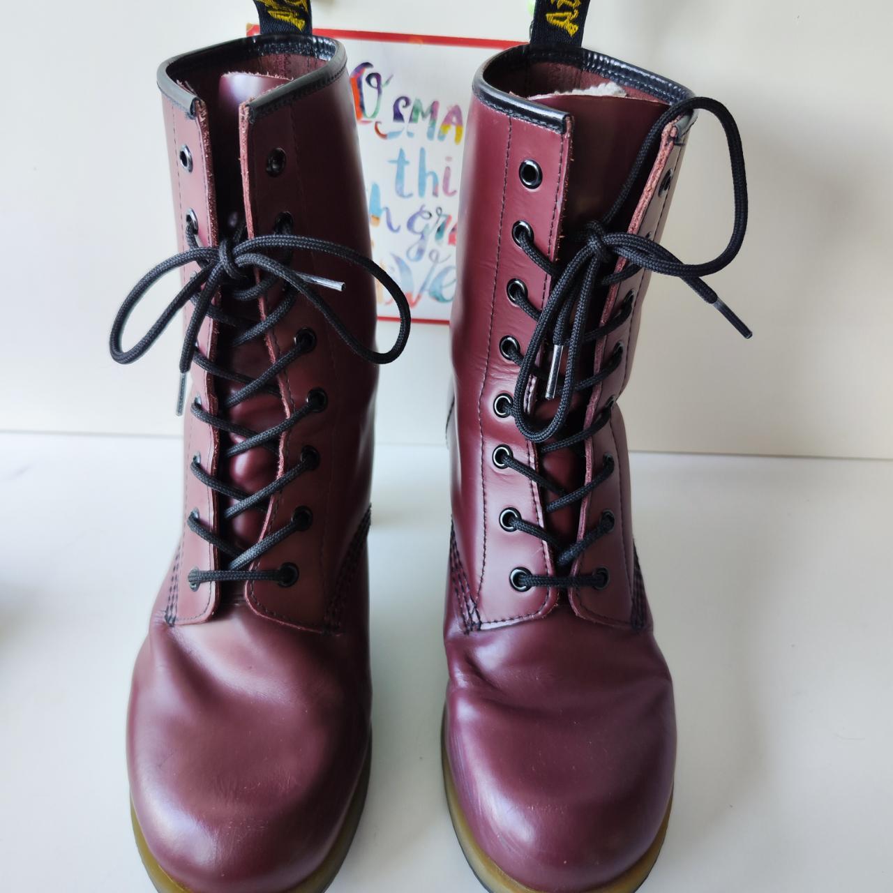 HOT Cherry Red Dr Marten Darcie Boots Dr Martens Diva Darcie