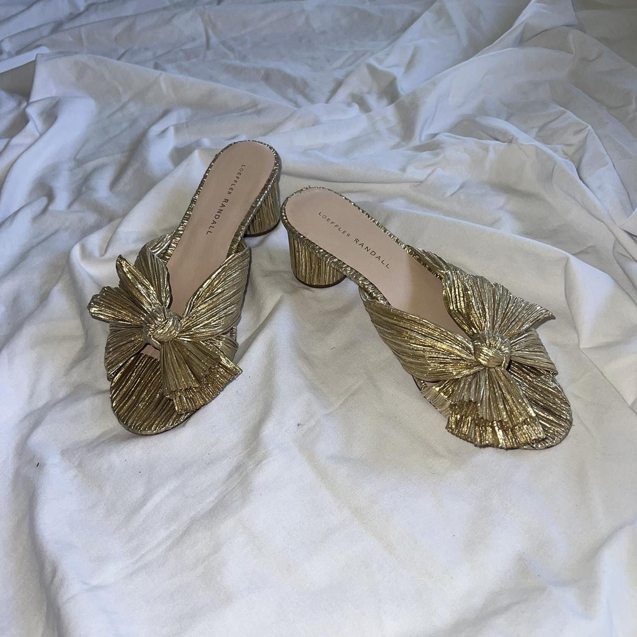 Loeffler Randall Emilia pleated knot mules Perfect Depop