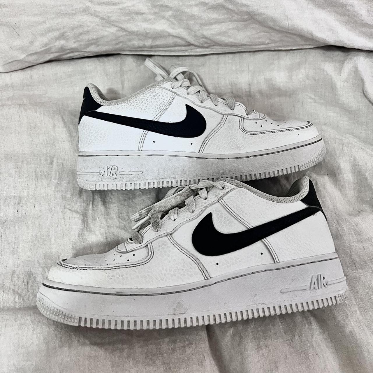 Black And White Nike Airforce Size Uk Women’s - Depop