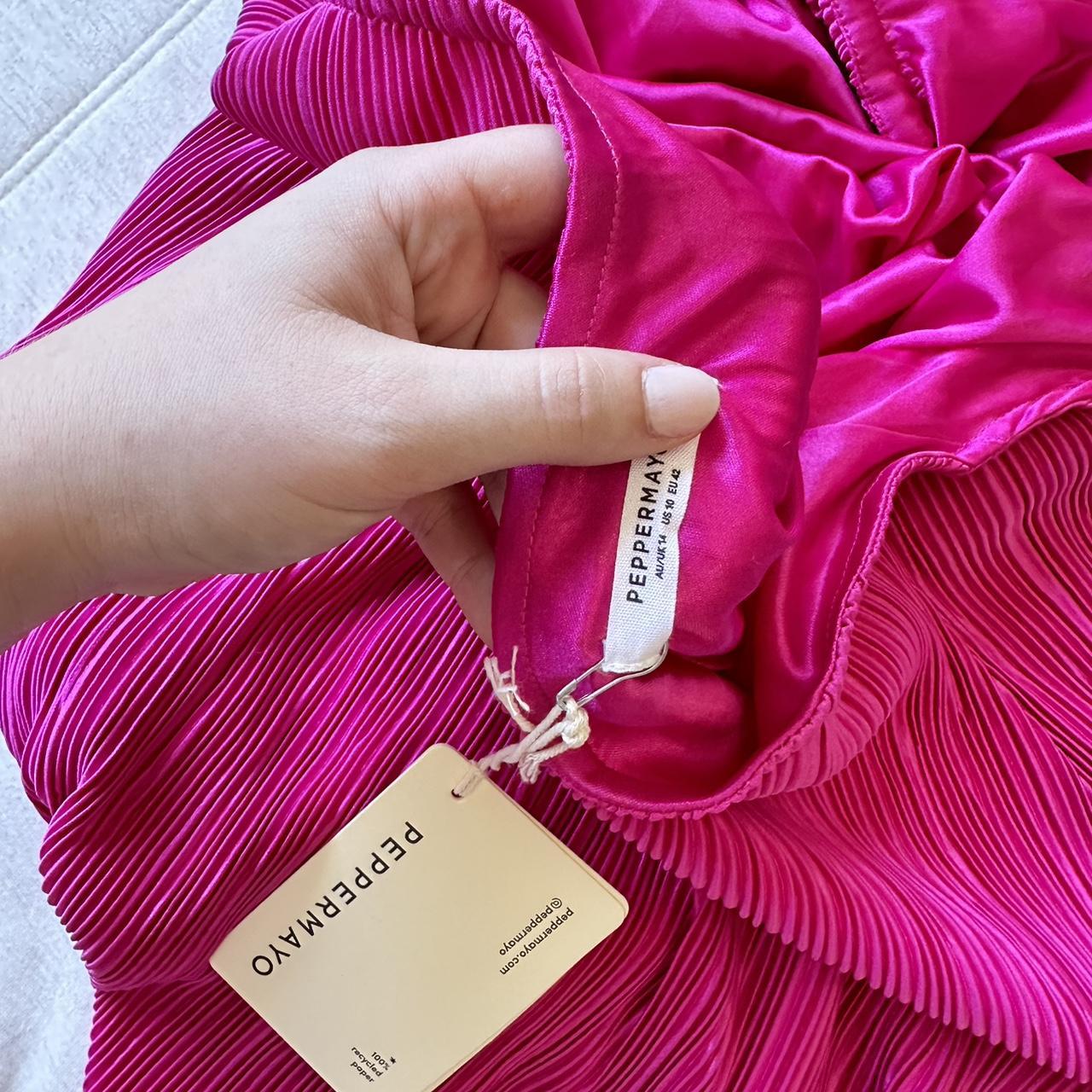 peppermayo pink halter dress Depop