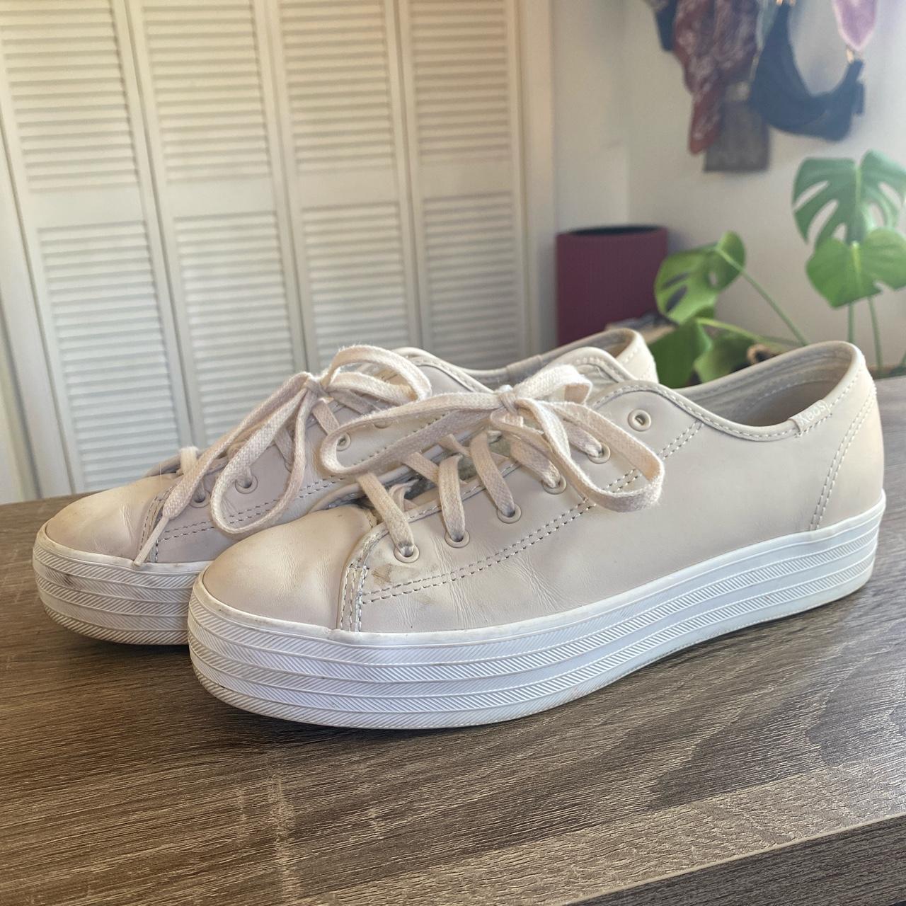 Keds leather cheap platform sneakers