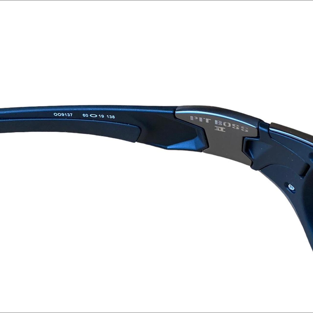 Vintage Oakley pit boss ii sunglasses with blue... Depop