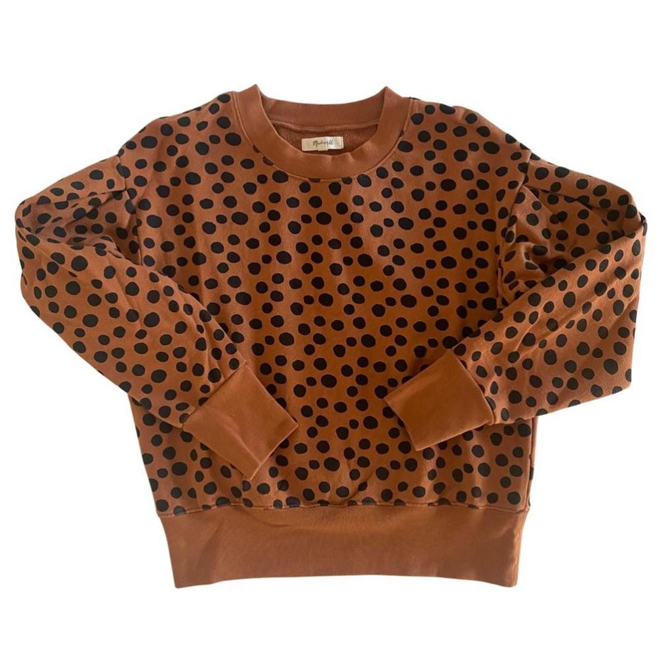 Madewell leopard dot sweatshirt hotsell