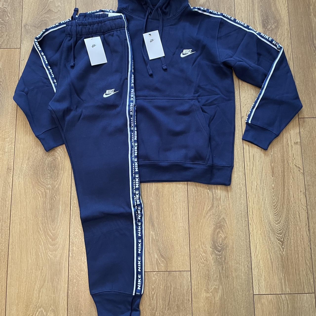Navy Tape Nike Tracksuit Nike Club Tape Tracksuit, Current Season
