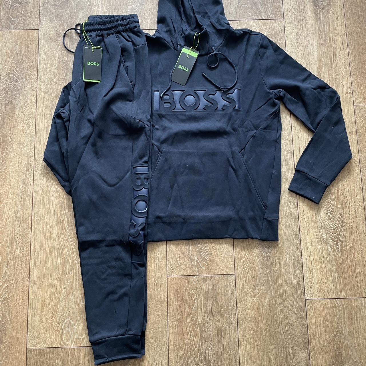 Tracksuit Set Hugo Boss Navy Tracksuit Bottoms Hooded Tracksuit