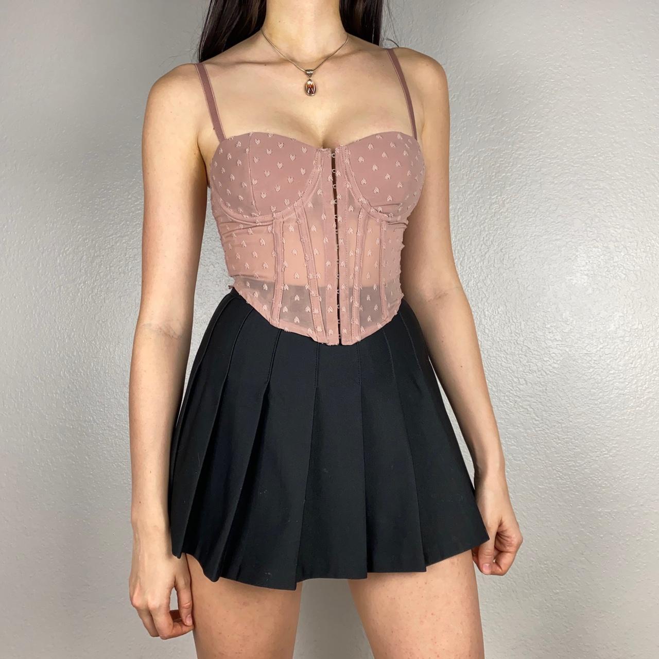 Windsor mauve dusty pink bustier corset tank top - Depop