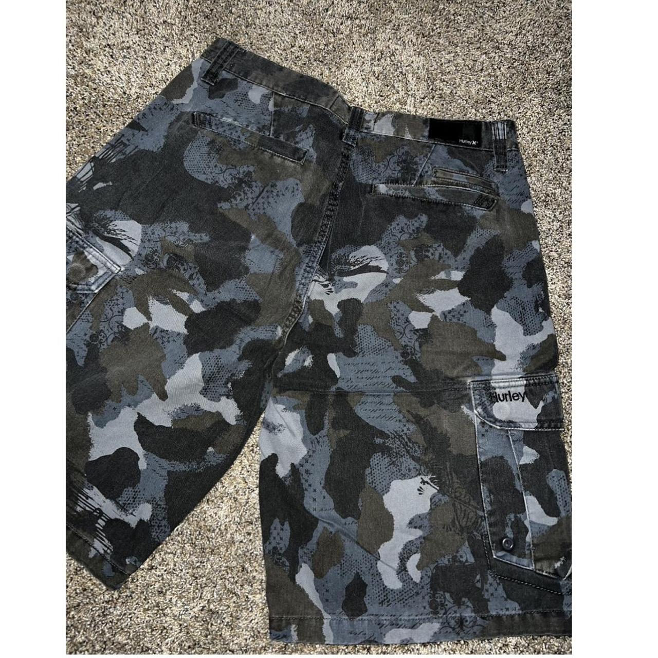 hurley camo cargo shorts