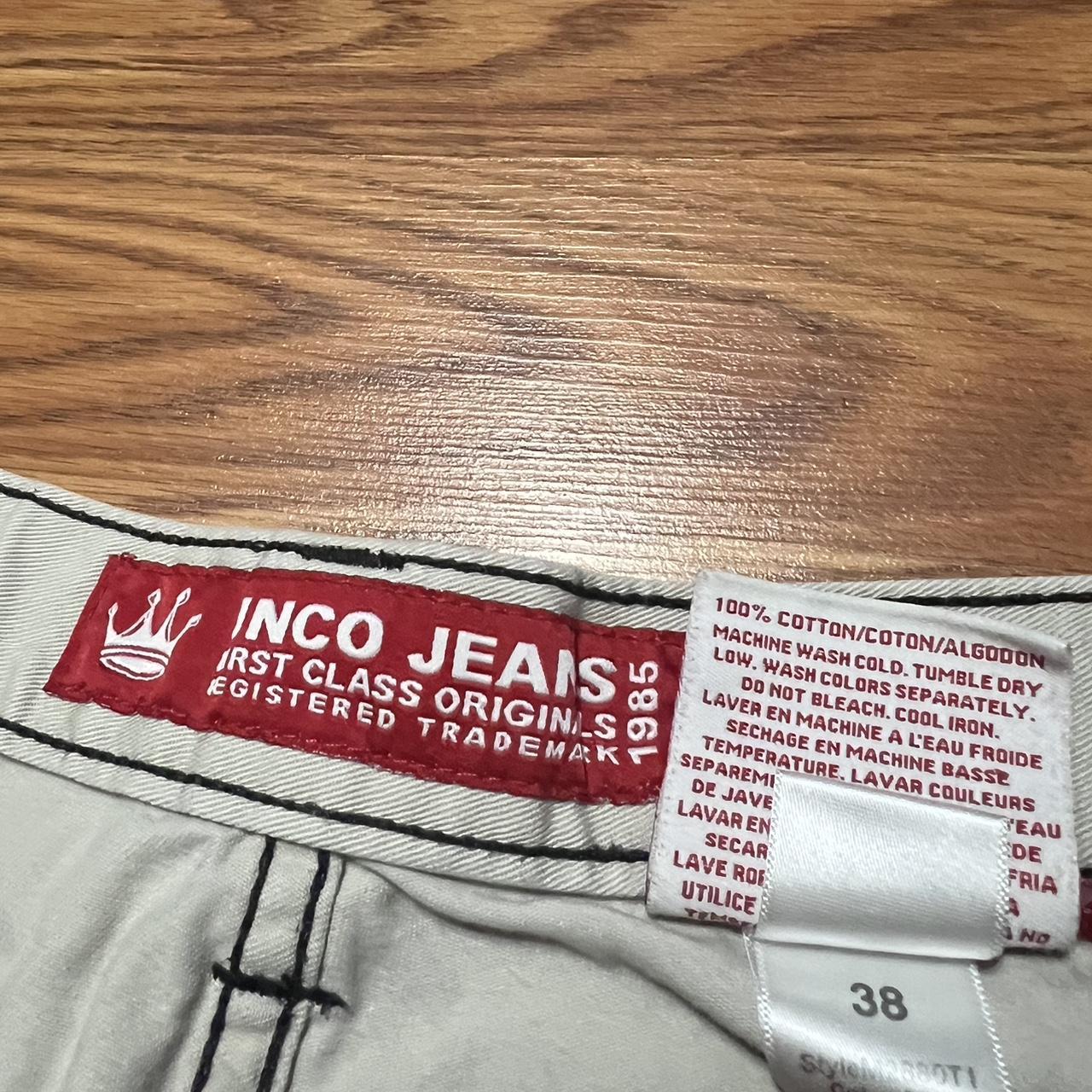 Jnco shorts Embroidered back pocket with spell out... - Depop