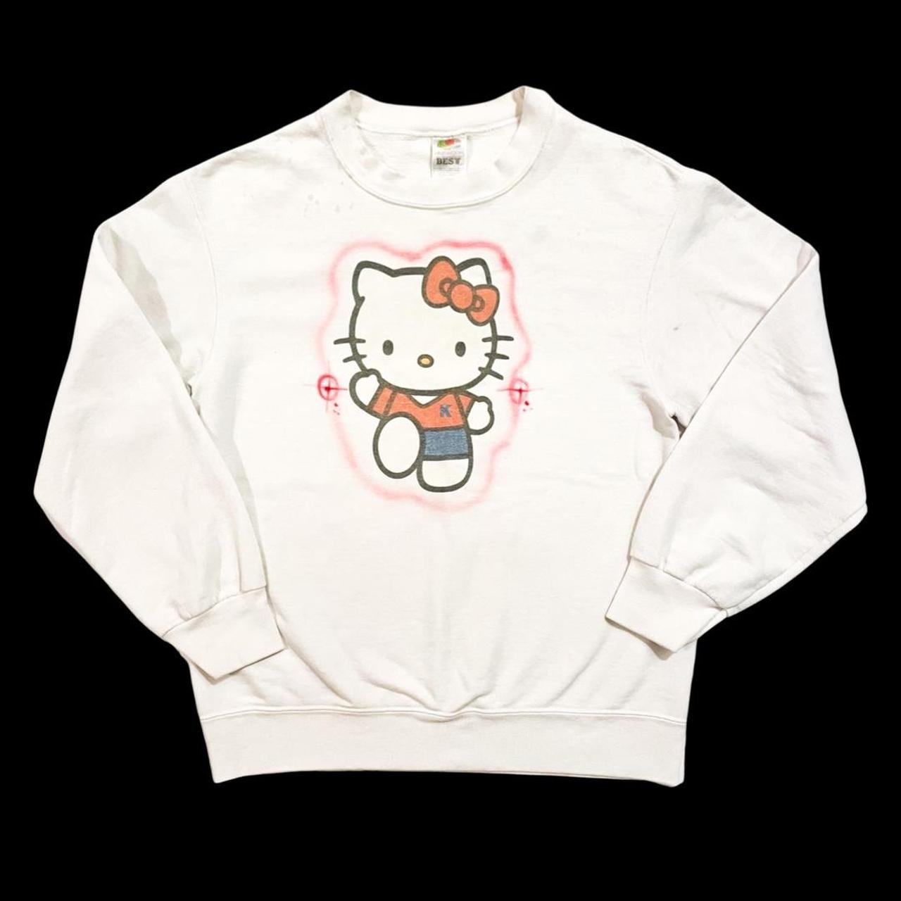 Vintage 90s Hello Kitty Crewneck Sweatshirt Custom Depop 9838