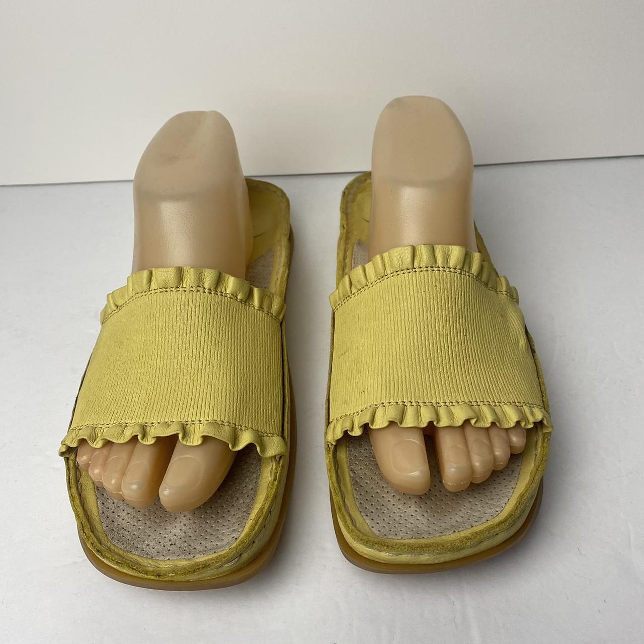 Earth Women's Yellow Sandals | Depop