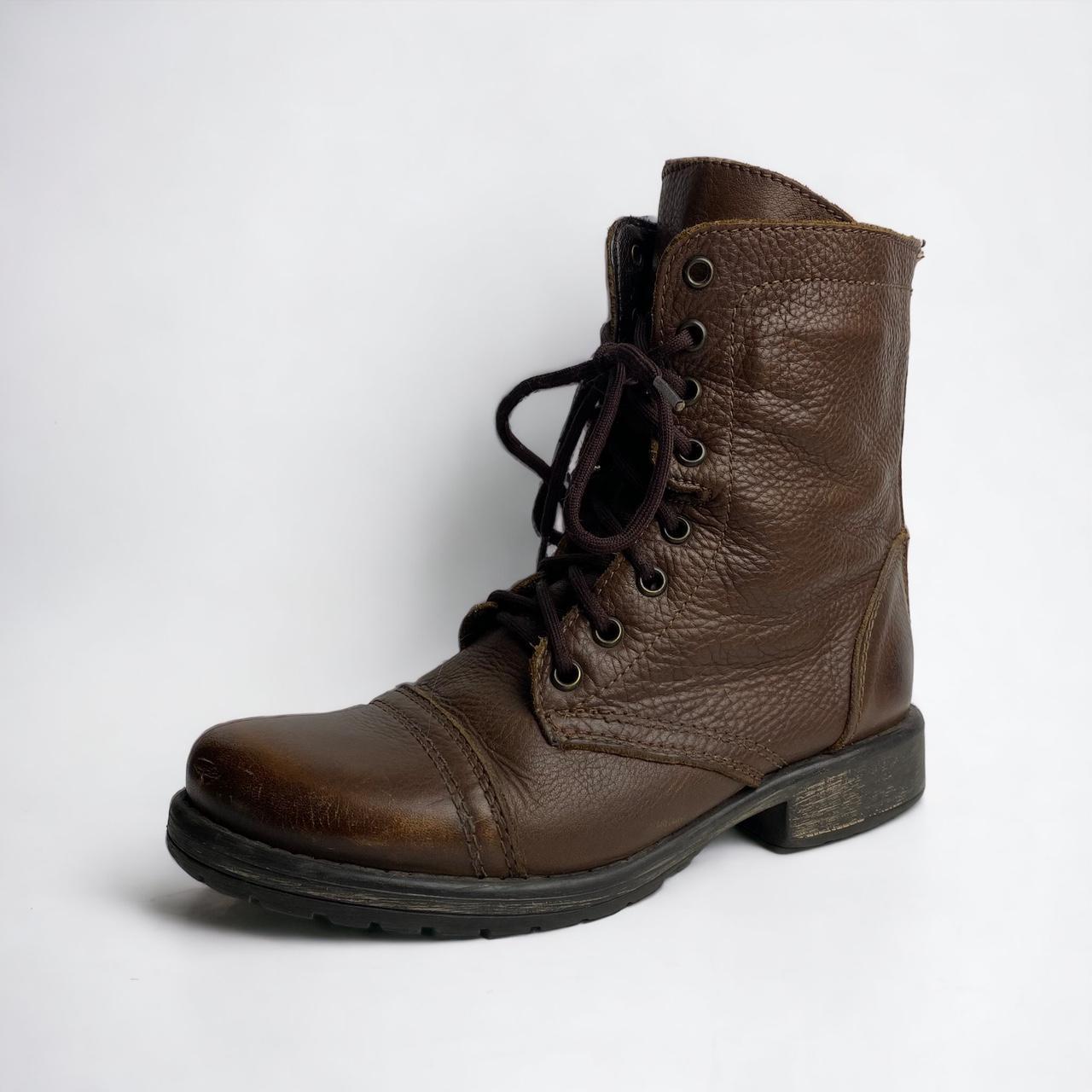 Steve Madden Fame Brown Combat Boots Note some Depop