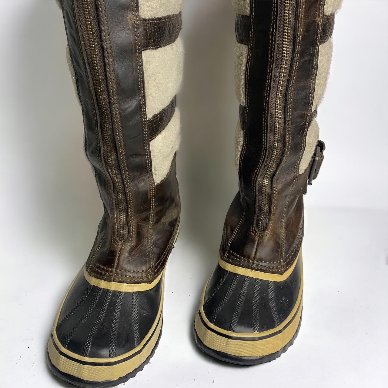 sorel knee high wedge boots