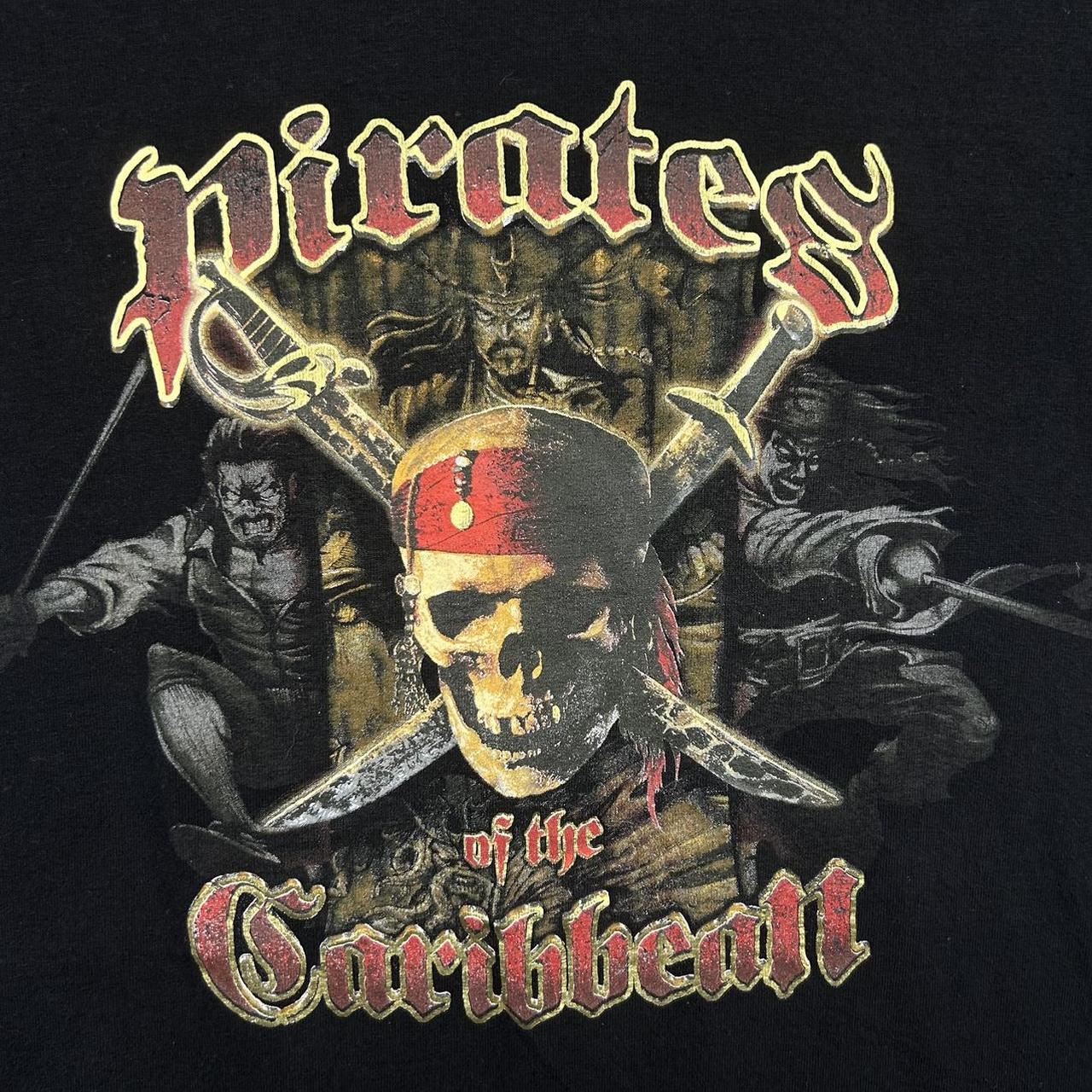 Vintage Disney pirates of the Caribbean shirt, - Depop